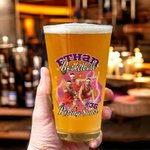 Gepersonaliseerd Cool Flame Lightening Foto Ontwerp 16oz Bierglas met Naam en Nummer Verjaardag Home Keuken Accessoires Cadeau voor Sportliefhebber