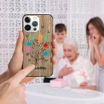 Coque personnalisée pour iPhone avec 1-10 noms Fête des mères Cadeau d'anniversaire pour Maman Grand-mère