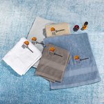 Asciugamano da palestra in cotone con ricamo personalizzato con nome a tema di basket regalo di compleanno per gli amanti del basket