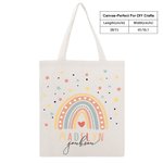 Bolsa de lona reutilizable personalizada con estrella arco iris y nombre Accesorios de viaje Regalo de cumpleaños Vuelta al cole para niños