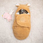 Personalisierte Pfote drucken Haustier Schlafsack Swaddle mit Hasenohren erste Ostern Geburtstag Geschenk für Katze Hundeliebhaber