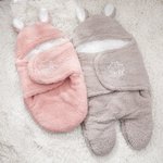 Personalisierte Pfote drucken Haustier Schlafsack Swaddle mit Hasenohren erste Ostern Geburtstag Geschenk für Katze Hundeliebhaber