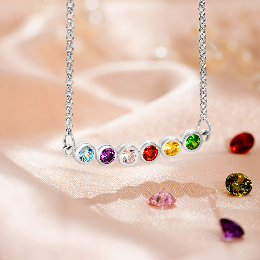 Discover Callie Custom 1-12 Birthstone Necklace