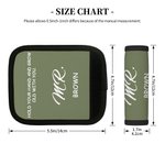 Personalized Mr. & Mrs. Luggage Handle Wraps Set of 2 with Surname and Text Suitcase Accessories Travel Essential Honeymoon Gift for Newlywed Traveler