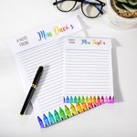 Personalised Teacher Notebook with Name for Gratitude Gift