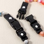 Collier et bracelet d'amitié personnalisé fait à la main avec des perles élastiques colorées Cadeau d'anniversaire pour chat, chien, maman et propriétaire d'un animal de compagnie