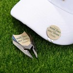 Personalized Retirement Golf Divot Repair Tool Magnetic Hat Clip Set with Name Ball Marker and Box Golf Accessories Retirement Gift for Golf Lover