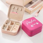 Personalisierte Fußball-Volleyball-Basketball-Design PU-Leder-Schmuck-Box mit Namen Geburtstag Jahrestag Geschenk für Sport-Liebhaber