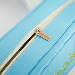 Nombre bordado personalizado Cremallera Estuche de gran capacidad con bolsillo Material escolar Cumpleaños Vuelta al cole Regalo para estudiantes Colegas