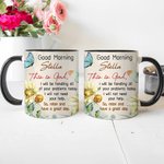 Tazza in ceramica personalizzata Good Morning This is God Christian da 11 oz con nome e cognome Compleanno Regalo religioso ispiratore per le donne