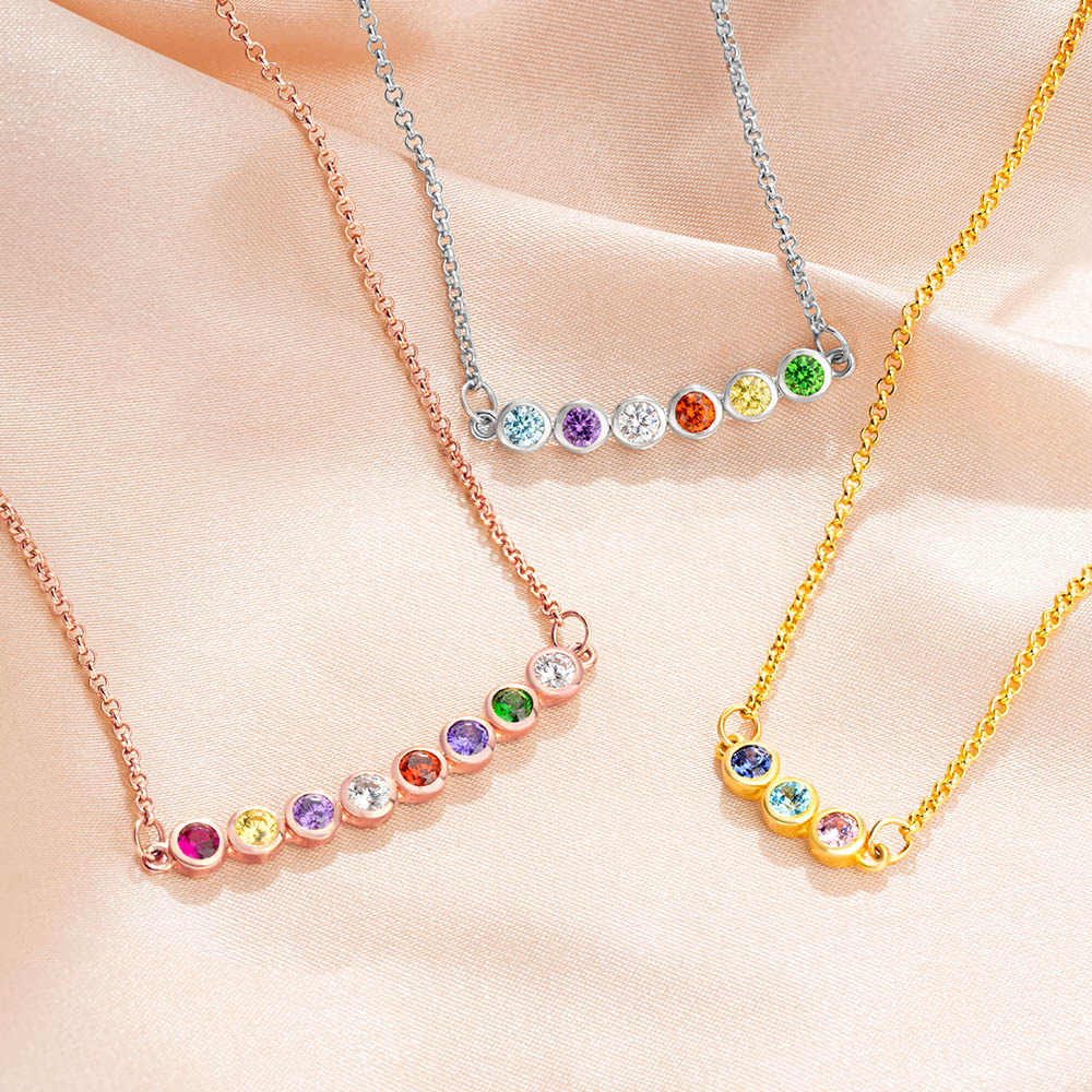 Callie Custom 1-12 Birthstone Necklace