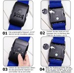 Personalisierter Verstellbarer Koffergurt mit Stickerei-Namen für 20