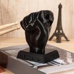 Personalisierter 3D-Druck Faust-Gesten Drumstick Halter mit Namen Musik Schlagzeug Zubehör Geburtstag Geschenk für Schlagzeuger