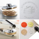 Gepersonaliseerde Ex Libris De Boeken Behoren Tot Embosser Stempelset met Naam en Tekst Verjaardags Cadeau voor Boekenliefhebbers en Schrijvers