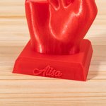 Personalisierter 3D-Druck Faust-Gesten Drumstick Halter mit Namen Musik Schlagzeug Zubehör Geburtstag Geschenk für Schlagzeuger