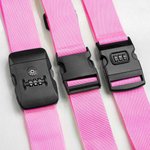 Sangle à Bagage Personnalisé avec Nom Brodé Accessoire de Bagage Cadeau Anniversaire Vacances pour Amoureux de Voyage