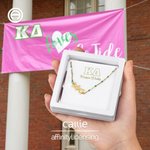 Personalized Greek Letter Enamel Beaded Necklace Sorority Birthday Gift for Sisters Friends | Callie × Affinity Licensing