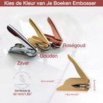 Gepersonaliseerde Ex Libris De Boeken Behoren Tot Embosser Stempelset met Naam en Tekst Verjaardags Cadeau voor Boekenliefhebbers en Schrijvers