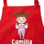 Set personalizzato con grembiule regolabile e cappello da chef con tasca regalo di compleanno ideale per cucina e pasticceria per bambini