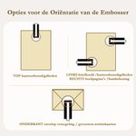 Gepersonaliseerde Initiaal Boek Embosser Stempel Handheld Embosser Set met Tekst en Naam Verjaardags Cadeau voor Boekwormen Boekenliefhebbers