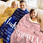 Personalizada Love Star You Are Special Manta Suave Apoyada con Nombre Decoración del Hogar Regalo de Cumpleaños para la Familia