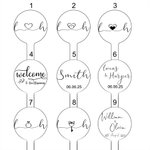 Agitatori da cocktail in legno con incisione personalizzata e nomi di coppia Set di 50 bomboniere regalo per gli sposi