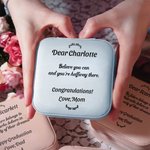 Personalized Inspiration for Her PU Leather Jewellery Box with Recipient Name Travel Essentials Birthday Valentine’s Day Gift for Women
