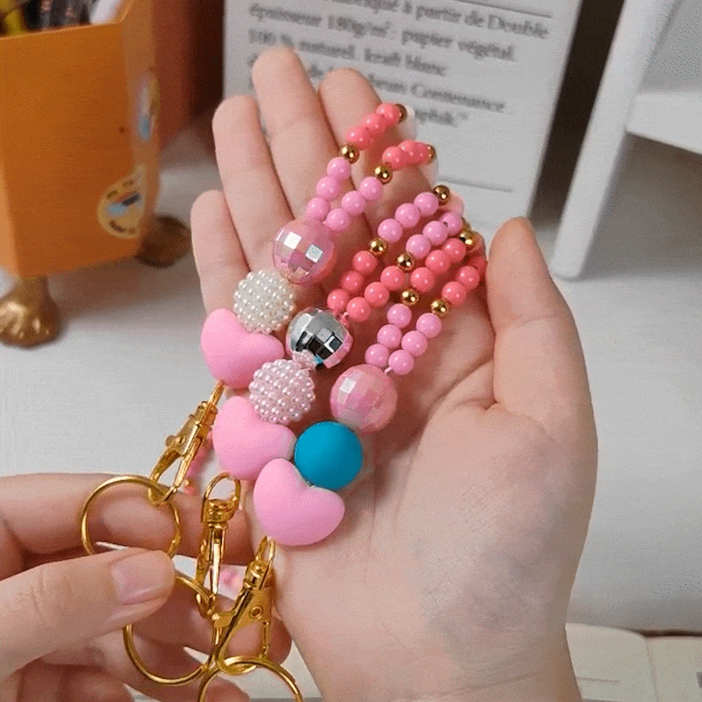 Personalisierte bunte In My Teacher Era handgefertigte rosa Perlen Lanyard mit Phrase zurück zu Schule Wertschätzung Geschenk für Lehrer