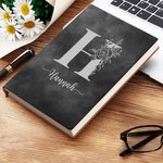 Taccuino personalizzato in pelle PU con 100 pagine foderate Regalo di compleanno per l'ufficio per amici, colleghi e famiglia