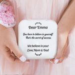 Personalized Inspiration for Her PU Leather Jewellery Box with Recipient Name Travel Essentials Birthday Valentine’s Day Gift for Women