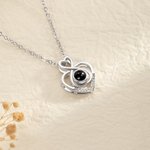 Personalizado Corazón Foto Proyección Zircon Collar Aniversario Cumpleaños Día de San Valentín Regalo para las mujeres