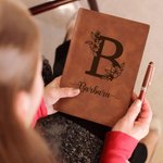 Taccuino personalizzato in pelle PU con 100 pagine foderate Regalo di compleanno per l'ufficio per amici, colleghi e famiglia