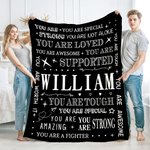 Personalizada Love Star You Are Special Manta Suave Apoyada con Nombre Decoración del Hogar Regalo de Cumpleaños para la Familia