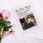 Placa acrílica personalizada The Love Times con nombres de la pareja y año Decoración de escritorio Regalo de aniversario de San Valentín para pareja