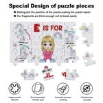 Henkilökohtainen sarjakuvahahmo auto dinosaurukset puiset palapelit nimi älyllinen kehitys peli syntymäpäivä lasten päivä lahja lapsille