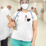 Personalised Nurse Doctor Theme Cartoon Character 100% Cotton T-Shirt with Name and Title Birthday Appreciation Gift for Medical Staffs