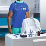 Personalised Nurse Doctor Theme Cartoon Character 100% Cotton T-Shirt with Name and Title Birthday Appreciation Gift for Medical Staffs