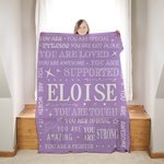 Personalizada Love Star You Are Special Manta Suave Apoyada con Nombre Decoración del Hogar Regalo de Cumpleaños para la Familia