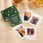 Carte da gioco personalizzate con foto e testo mazzo da 54 carte regalo per festa intrattenimento e casa nuova per famiglia o amici