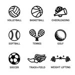 Personalisierte Fußball-Volleyball-Basketball-Design PU-Leder-Schmuck-Box mit Namen Geburtstag Jahrestag Geschenk für Sport-Liebhaber