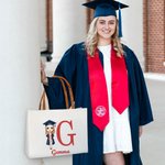 Personalized Graduation Cartoon Character Canvas Tote Bag with Initial Name and Leather Handle Graduation Birthday Gift for Women Girls