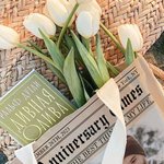 Personalised The Wedding Times Newspaper Photo Canvas Tote Bag with Name and Year Valentine's Day Anniversary Wedding Gift for Women