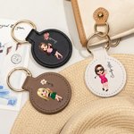 Personalizado de dibujos animados jugador de golf de nacimiento de flores magnético portátil de cuero sombrero clip con nombre de viaje Accesorios de regalo de cumpleaños para las mujeres niñas