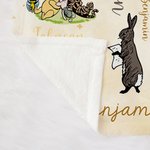 Personalized Classic Winnie the Pooh and Friends Soft Throw Blanket with Initial Name Nusery Decor Birthday Baby Shower Gift for Kids Newborns