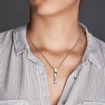 Personalised Penguin Matching Heart Couple Necklaces with Engraved Names Set of 2 Birthstone Jewellery Valentine's Day Anniversary Gift for Loved One