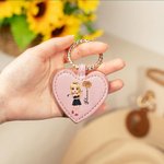 Personalizado de dibujos animados jugador de golf de nacimiento de flores magnético portátil de cuero sombrero clip con nombre de viaje Accesorios de regalo de cumpleaños para las mujeres niñas