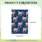 Personalized Multi-colour Waffle Quick Dry Tri-Fold Pet Photo Golf Towel with Carabiner Portable Golf Accessory Sport Gift for Golfer Pet Lover
