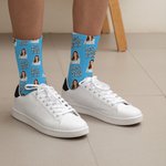 Calcetines personalizados transpirables Best Boss Ever Face Photo Adult Crew Socks Thank You Retirement Gift for Boss