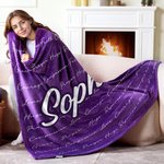 Personalisierte Multi-color 1-10 Positive Energie Wort Wolke weiche Decke mit Namen Home Decor Geburtstagsgeschenk für Familie Freunde