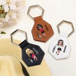 Personalizado de dibujos animados jugador de golf de nacimiento de flores magnético portátil de cuero sombrero clip con nombre de viaje Accesorios de regalo de cumpleaños para las mujeres niñas